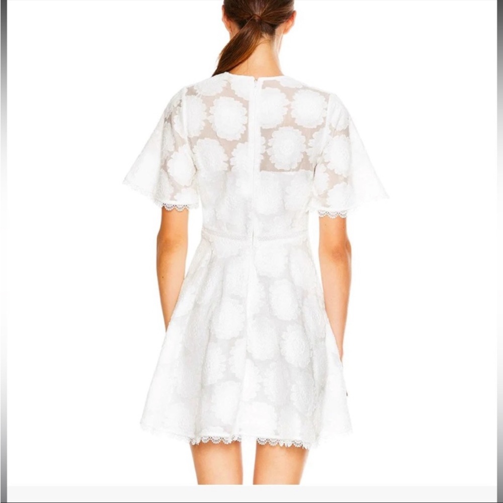 LA MAISON TALULAH Floral White Lace Mini Dress - Picture 10 of 13